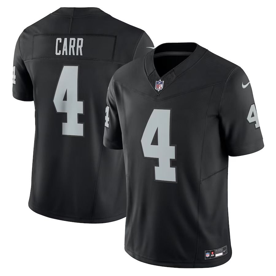Men Las Vegas Raiders #4 Derek Carr Nike Black Vapor F.U.S.E. Limited NFL Jersey->kansas city chiefs->NFL Jersey